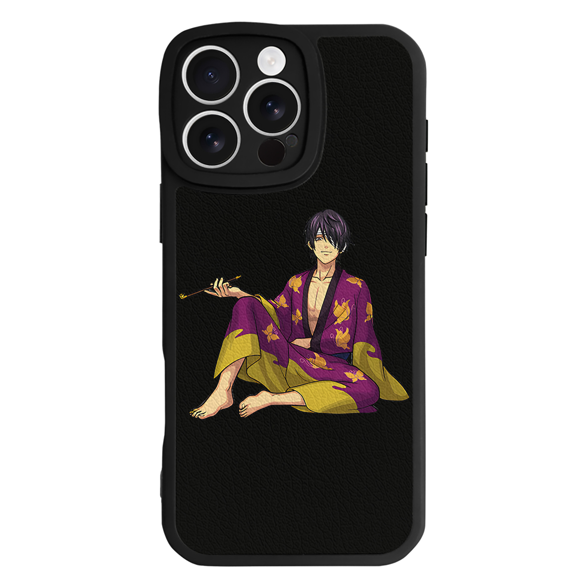 （画像用） ぎんたま 坂田銀時（さかたぎんとき） 神楽 志村新八（しむら しんぱち） GINTAMA Sakata Gintoki Kagura Shimura Shinpachi 【iPhone 16シリーズ対応】シリコンスマホケース（レザー調） 材質：シリコン